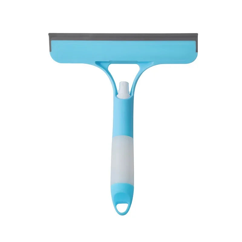 3-in-1 Window Cleaner – Squeegee, Spray & Microfiber Scrub Tool