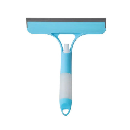 3-in-1 Window Cleaner – Squeegee, Spray & Microfiber Scrub Tool