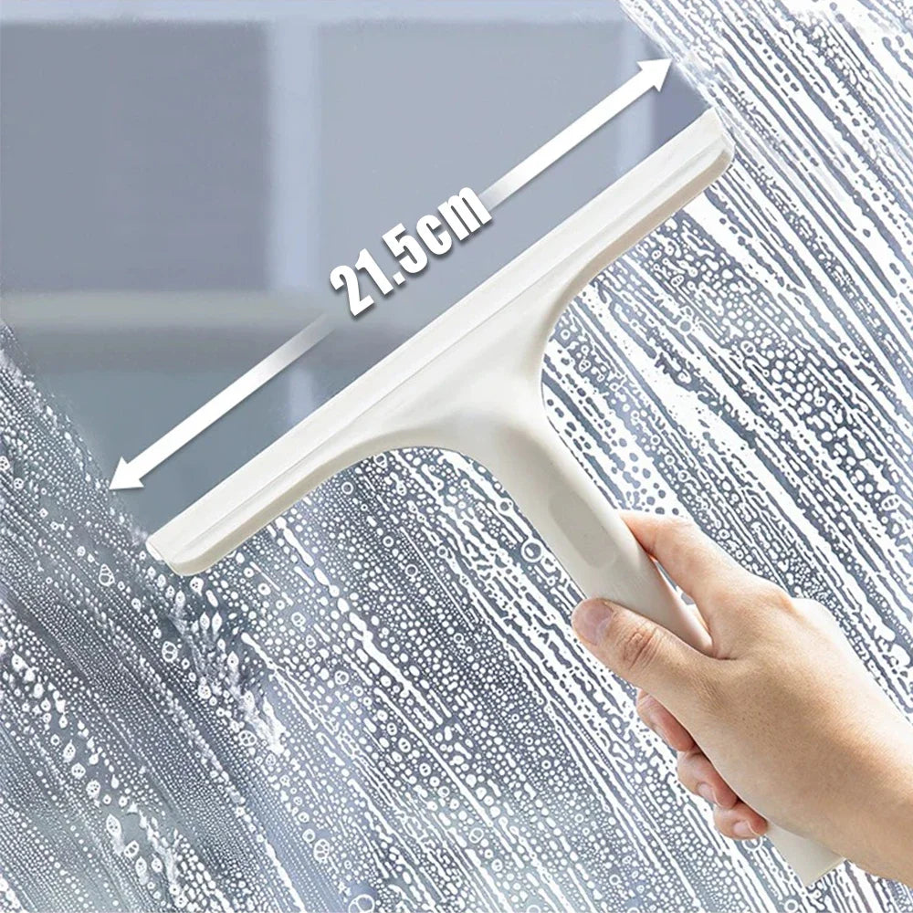 3-in-1 Window Cleaner – Squeegee, Spray & Microfiber Scrub Tool