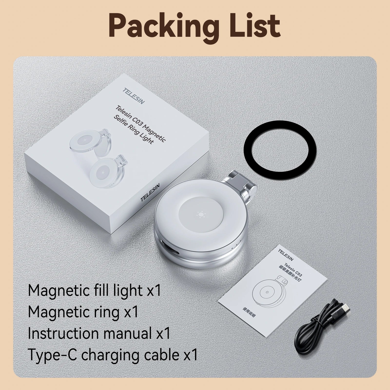 Mini Magnetic Selfie Ring Light – Clip-On Glow for Perfect Shots Anywhere