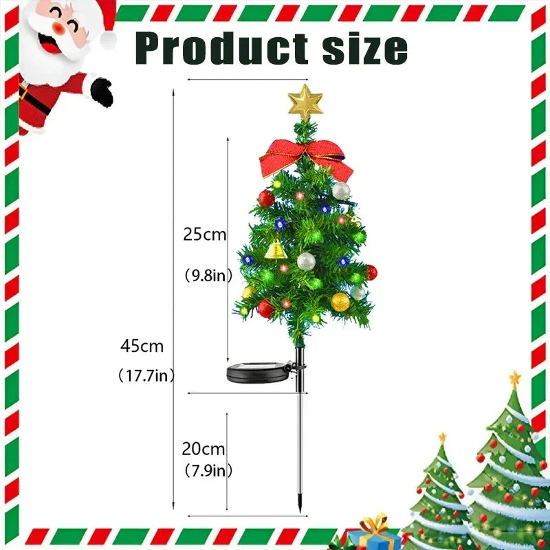 Solar LED Christmas Tree Lights – Waterproof Outdoor Garden Decor