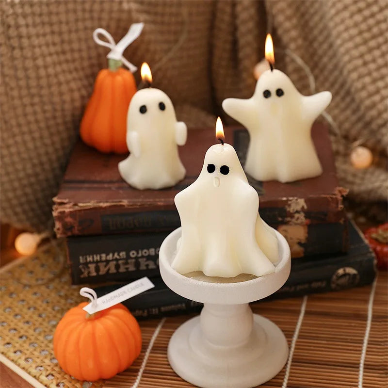 Handmade Ghost Candles – Spooky-Cute Decor & Gifts for fall & Halloween