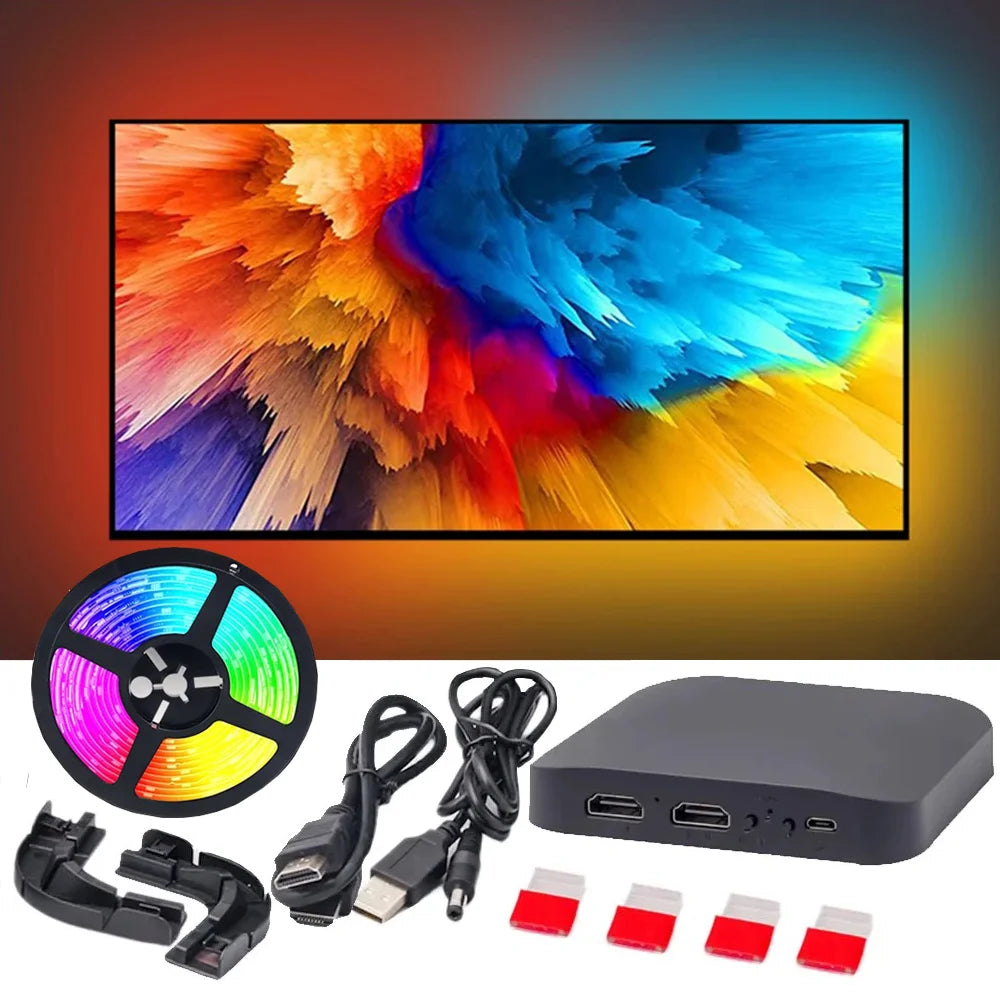 Smart TV LED Backlight – 4K HDMI Sync RGBIC Strip for Cinematic Experience