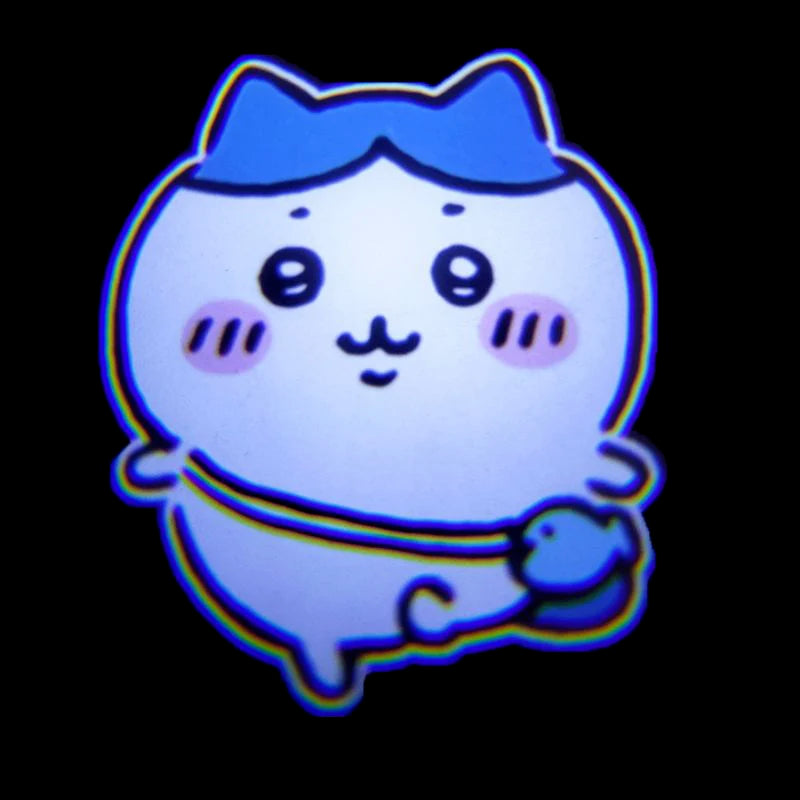 Cartoon Cute Chiikawa Welcome Light Car Door Projector Lamps Hd Ambient Light Induction Open the Door Projection