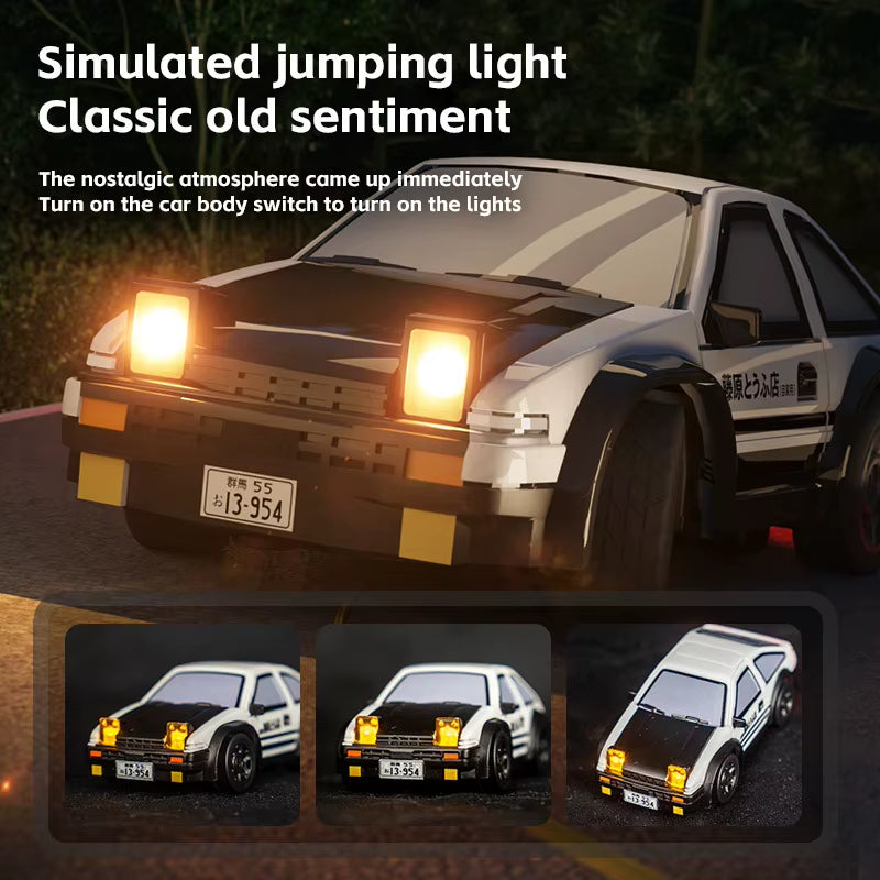 Mini AE86 RC Drift Car – High Speed Remote Racing Toy with Lights