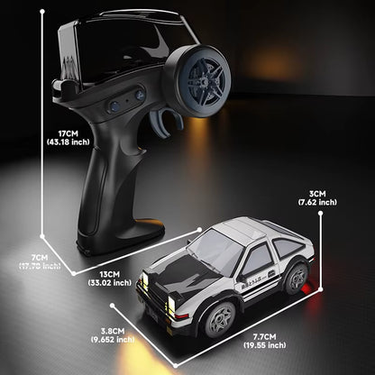 Mini AE86 RC Drift Car – High Speed Remote Racing Toy with Lights
