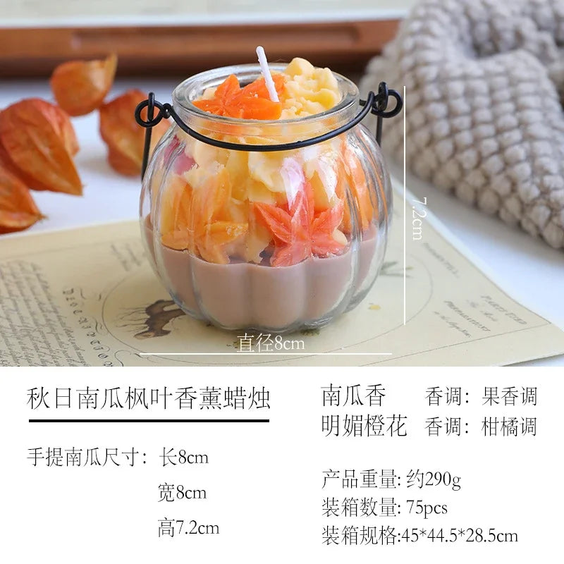 Handmade Pumpkin Spice Candle – Cozy Autumn Aroma in a Jar 🍂🕯️