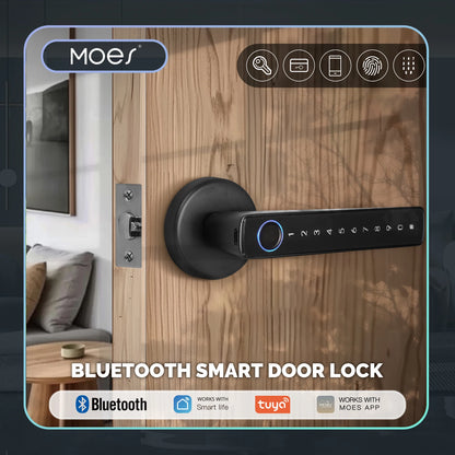 Tuya Smart Door Lock – Fingerprint, Passcode & App Control for Home & Office