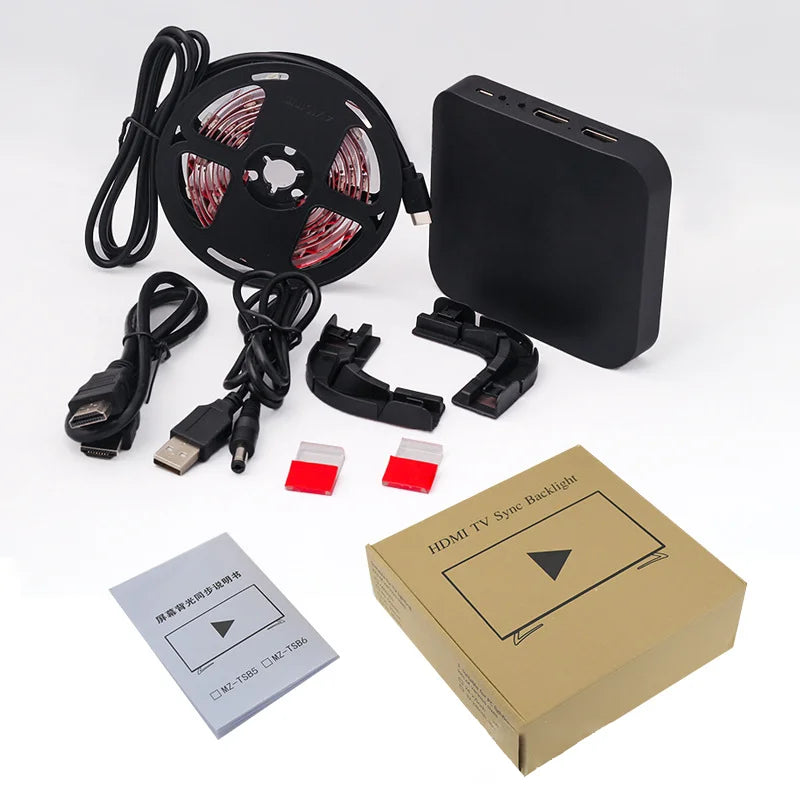 Smart TV LED Backlight – 4K HDMI Sync RGBIC Strip for Cinematic Experience