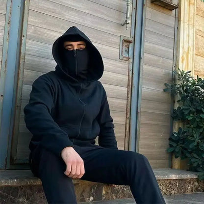 Ninja-Style Winter Jacket – Windproof & Warm Winter Wear for Running & Cycling