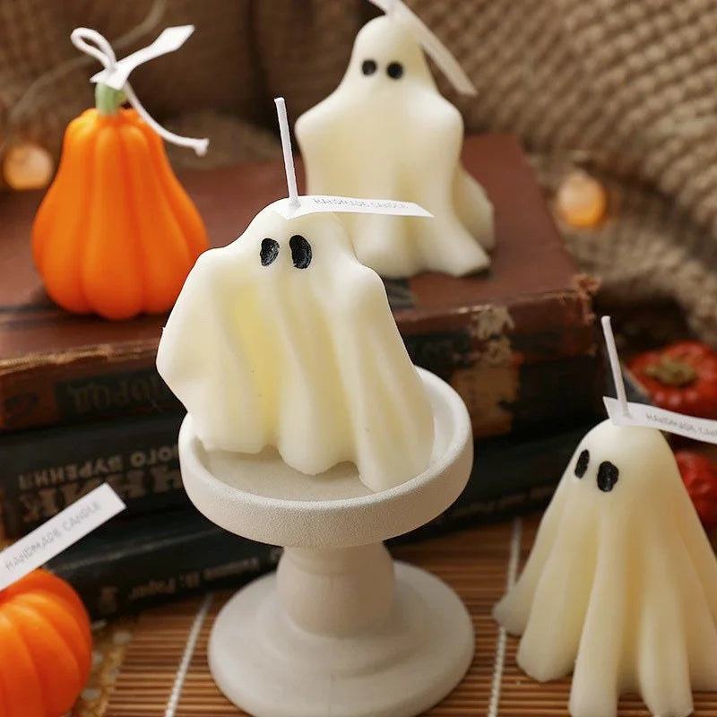 Handmade Ghost Candles – Spooky-Cute Decor & Gifts for fall & Halloween