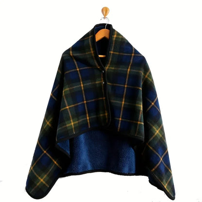 Wearable Flannel Blanket – Soft Shawl for Office & Lazy Days