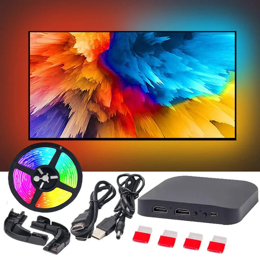 Smart TV LED Backlight – 4K HDMI Sync RGBIC Strip for Cinematic Experience